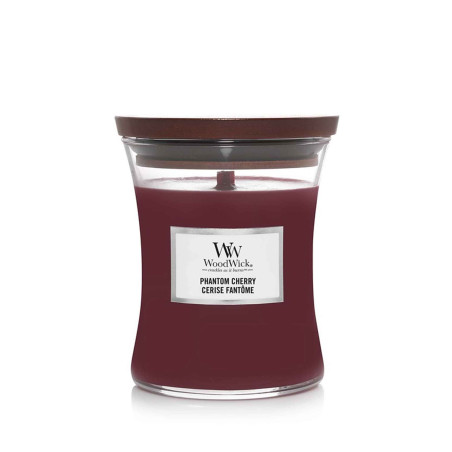 Woodwick Phantom Cherry Scented Candle With Wooden Wick 275g