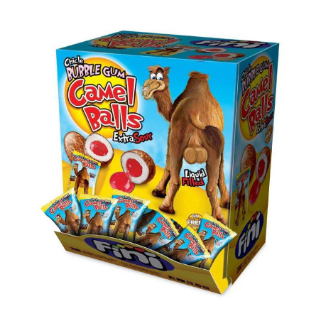 Fini Camel Balls Extra Sour Bubble Gum 200 St