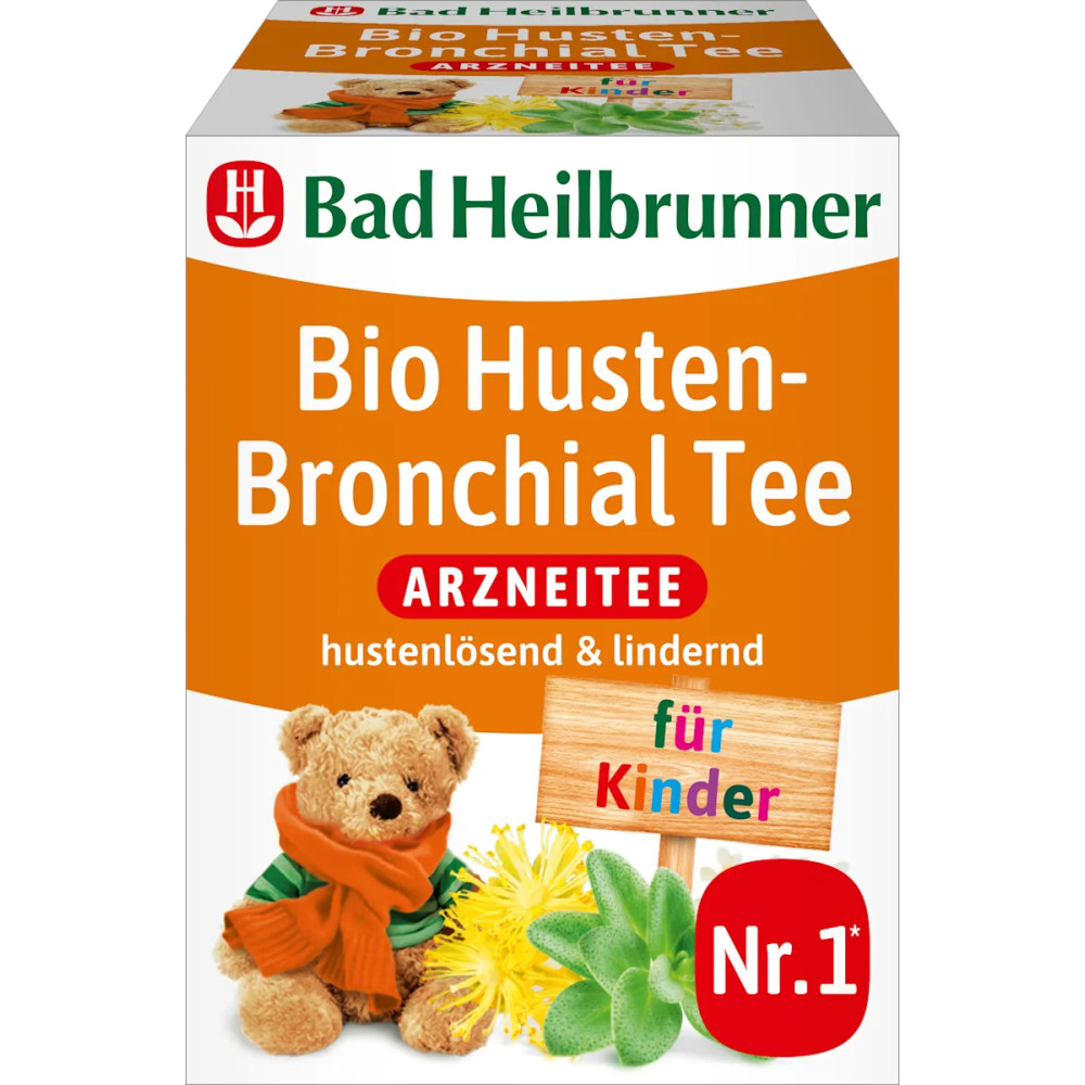 Bad Heilbrunner Bio Husten- und Bronchial für Kinder (8 x 1,5 g)