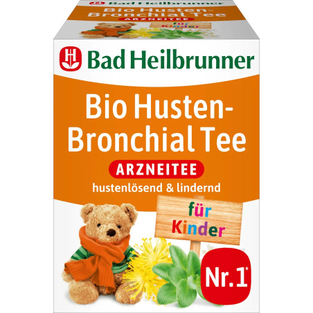 Bad Heilbrunner Bio Husten- und Bronchial für Kinder (8 x 1,5 g)