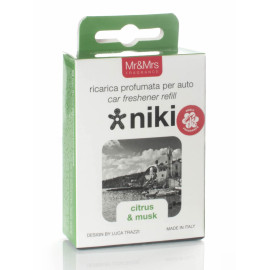 Mr&Mrs Fragrance Niki Citrus & Musk Car Freshener Refill