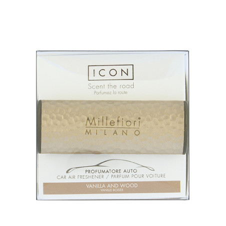 Millefiori Milano Icon Metal Vanilla & Wood car fragrance