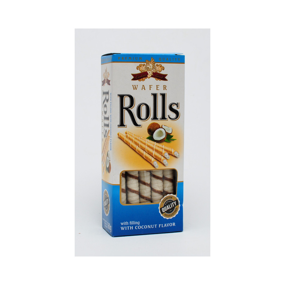 Cookiesland Wafer Rolls Coconut 160 g