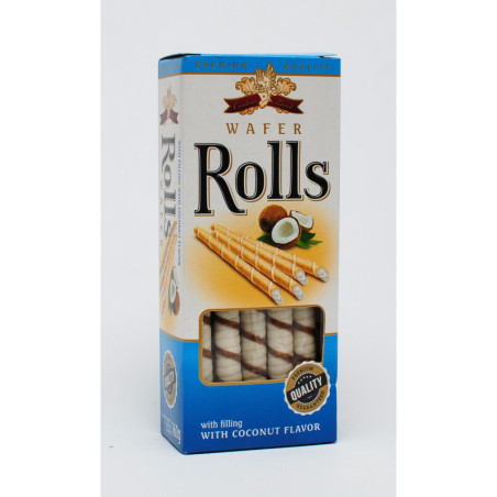Cookiesland Wafer Rolls Coconut 160 g