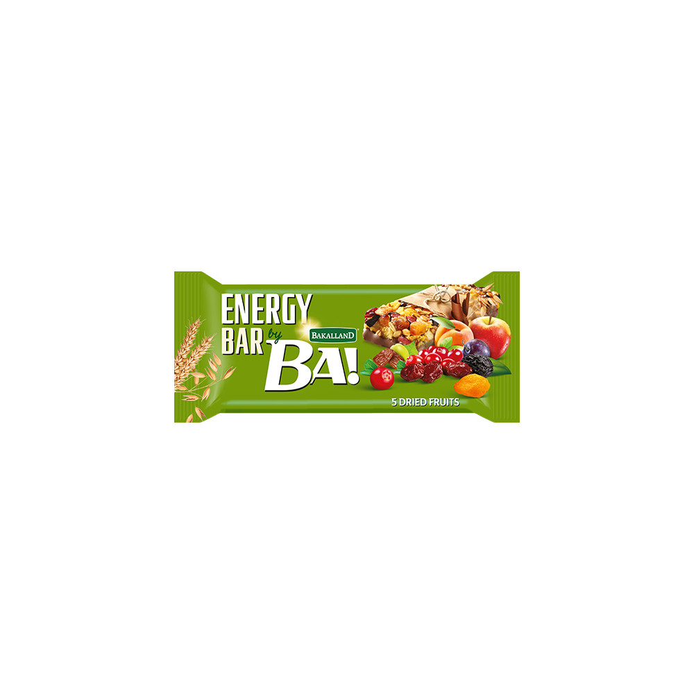 Bakalland BA! Energy Bar 5 Dried Fruits 40 g
