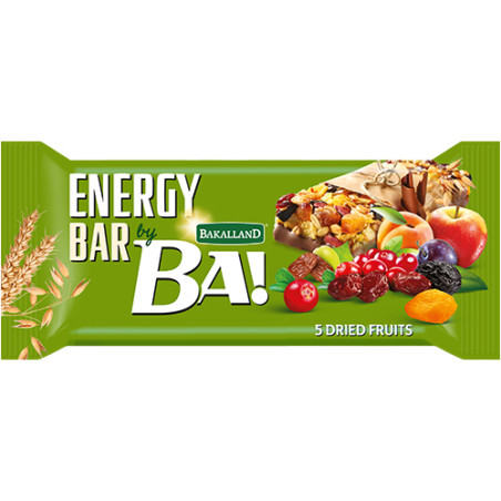 Bakalland BA! Energy Bar 5 Dried Fruits 40 g
