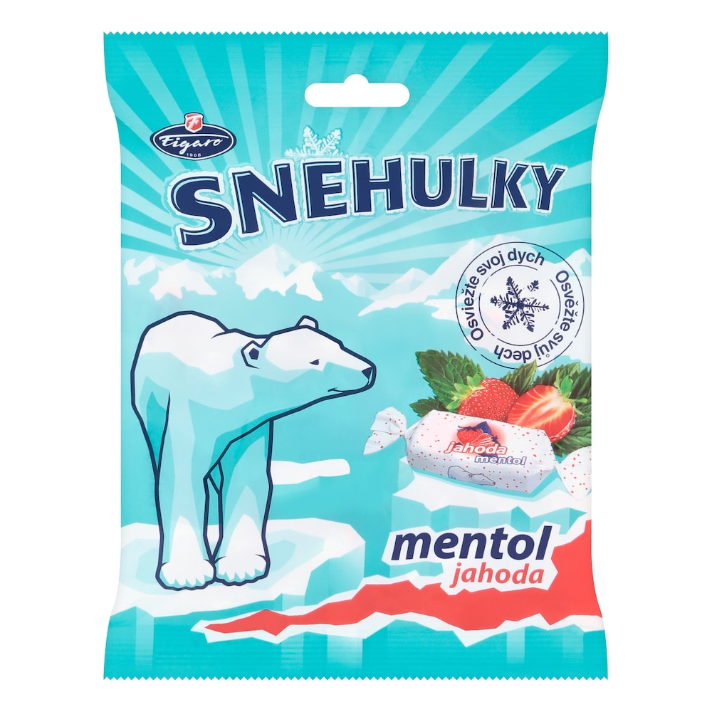 Figaro Snehulky Menthol Strawberry 90 g