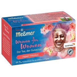 Meßmer Fruit & Herbal Tea Ginger Hibiscus 'women for women' (18 x 2.25g), 40.5 g