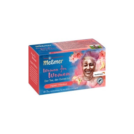Meßmer Fruit & Herbal Tea Ginger Hibiscus 'women for women' (18 x 2.25g), 40.5 g