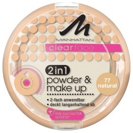 Manhattan Clearface Powder & Make-Up 77 2 in 1, 11 g