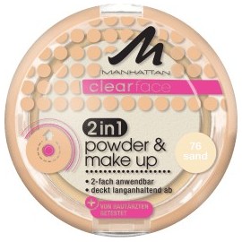 jord Pilgrim Kina Manhattan Clearface Powder & Make-Up 76 2 in 1, 11 g