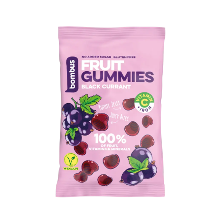 Bombus FRUIT GUMMIES BLACK CURRANT + vitamin C 35 g / 1.23 oz