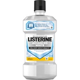 Listerine Mouthwash Advanced White, 600 ml
