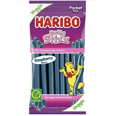 Haribo Balla Stixx Raspberry 80 g