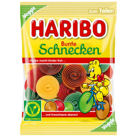 Haribo Bunte Schnecken / Colorful Snails 160 g