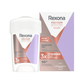 Rexona Maximum Protection Sensitive Dry Antiperspirant Cream 45 ml / 1.5 oz