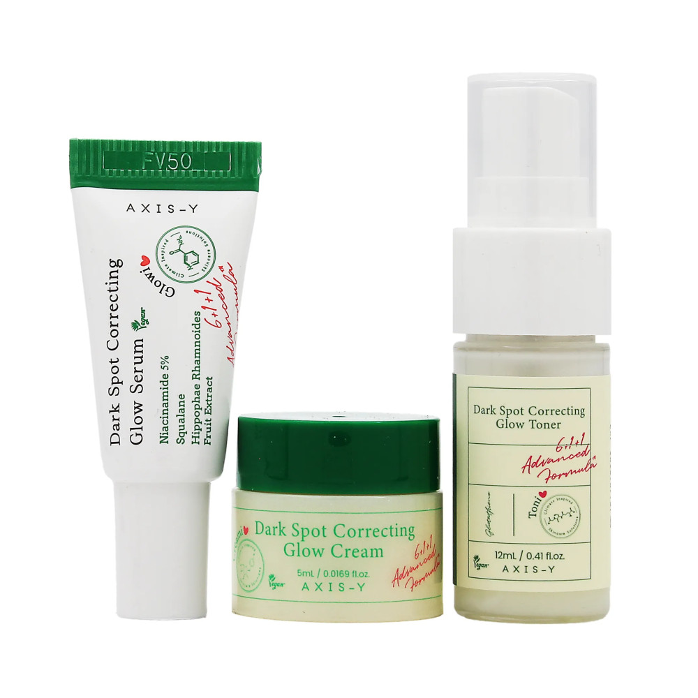 AXIS-Y The Mini Glow Trio SET (Toner 12ml + Serum 5ml + Cream 5ml)