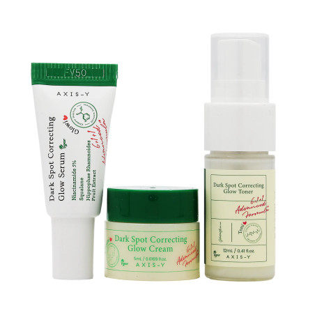 AXIS-Y The Mini Glow Trio SET (Toner 12ml + Serum 5ml + Cream 5ml)