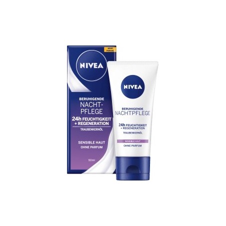 NIVEA Night Cream Essentials Moisture & Sensitive, 50 ml