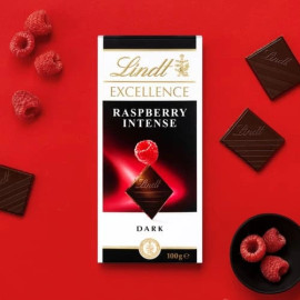 Lindt Excellence Raspberry Intense Dark Chocolate 100 g / 3.5 oz
