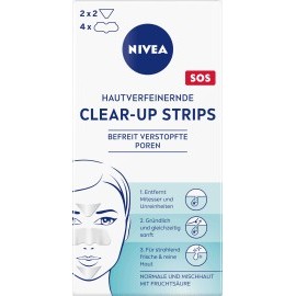NIVEA Facestrips Skin-refining Clear-Up Nosestrips, 6 pcs
