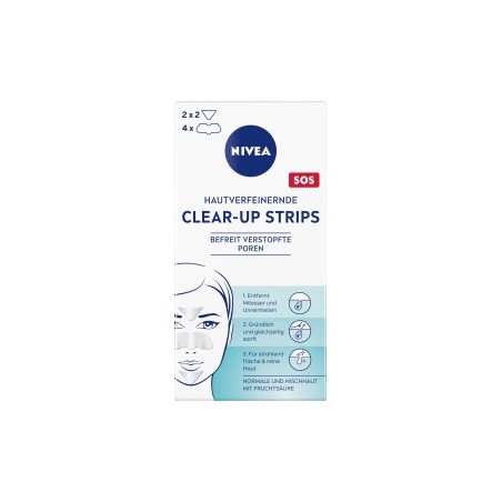 NIVEA Facestrips Skin-refining Clear-Up Nosestrips, 6 pcs