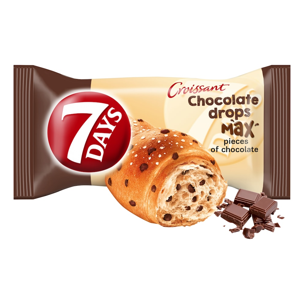 7 Days Croissant with chocolate pieces 70 g / 2.47 oz