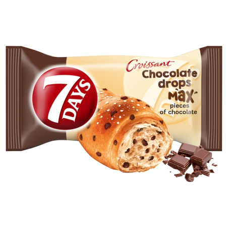7 Days Croissant with chocolate pieces 70 g / 2.47 oz