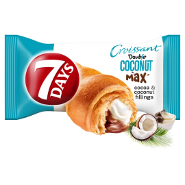 7 Days Croissant Double with cocoa and coconut filling 80 g / 2.82 oz