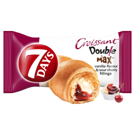 7 Days Croissant Double with vanilla and sour cherry fillings 80 g / 2.82 oz