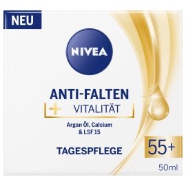NIVEA Day cream anti-wrinkle & vitality 55+, 50 ml