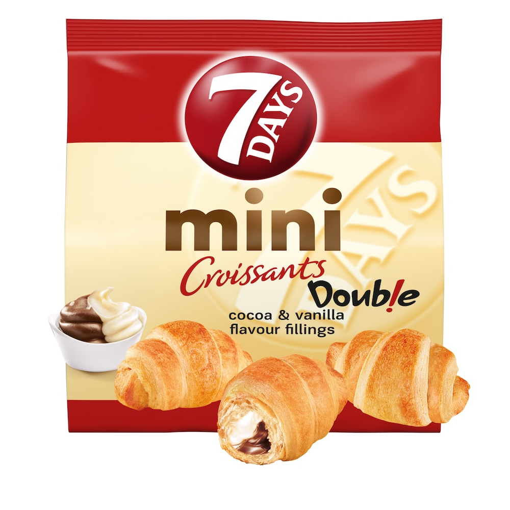 7 Days Croissant Mini with cocoa-vanilla filling 185 g / 6.53 oz