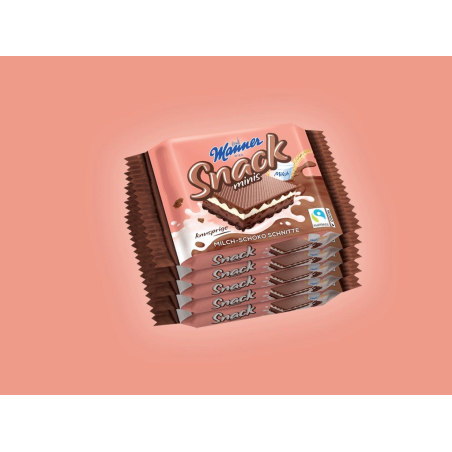 Manner Snack Minis Milk Chocolate 5 x 25 g / 0.88 oz