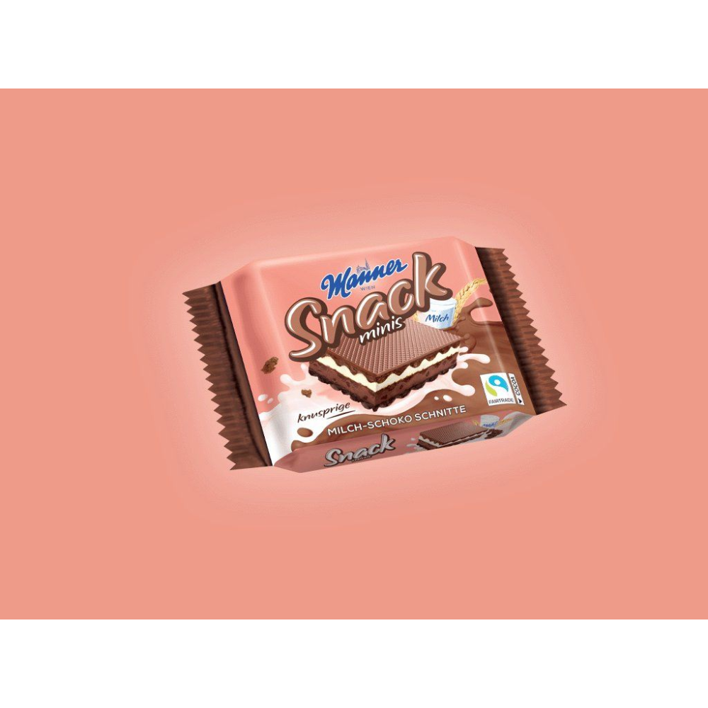 Manner Snack Minis Milk Chocolate 25 g / 0.88 oz