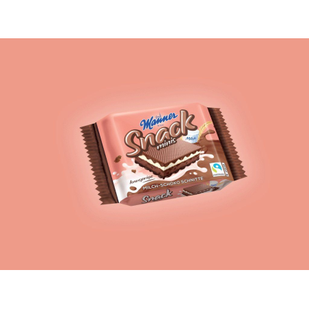 Manner Snack Minis Milk Chocolate 25 g / 0.88 oz
