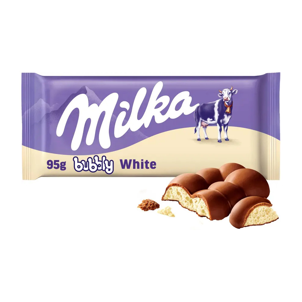 Milka Bubbly Weiße Milchschokolade 95 g