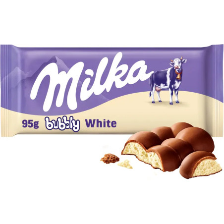 Milka Bubbly Weiße Milchschokolade 95 g