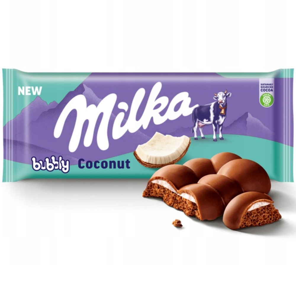 Milka Bubbly Coconut 97 g / 3.4 oz