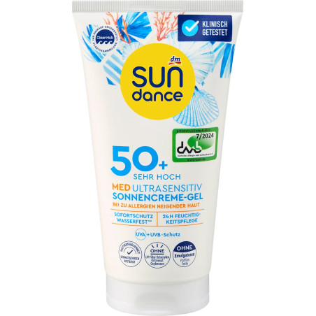 SUNDANCE MED Ultra Sensitiv Sonnencremegel LSF 50+ 150 ml