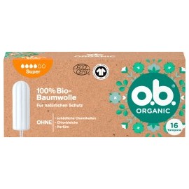 o.b. Tampons Organic Super, 16 pcs