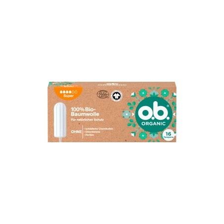 o.b. Tampons Organic Super, 16 pcs