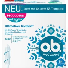 o.b. Tampons ProComfort Mini, 64 pcs