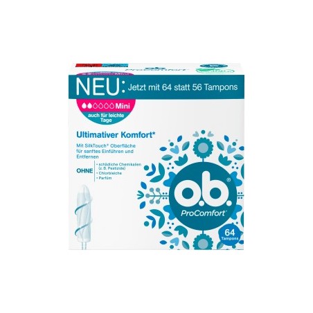 o.b. Tampons ProComfort Mini, 64 pcs