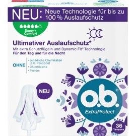 o.b. Tampons Extra Protect Day + Night Super Plus, 36 pcs