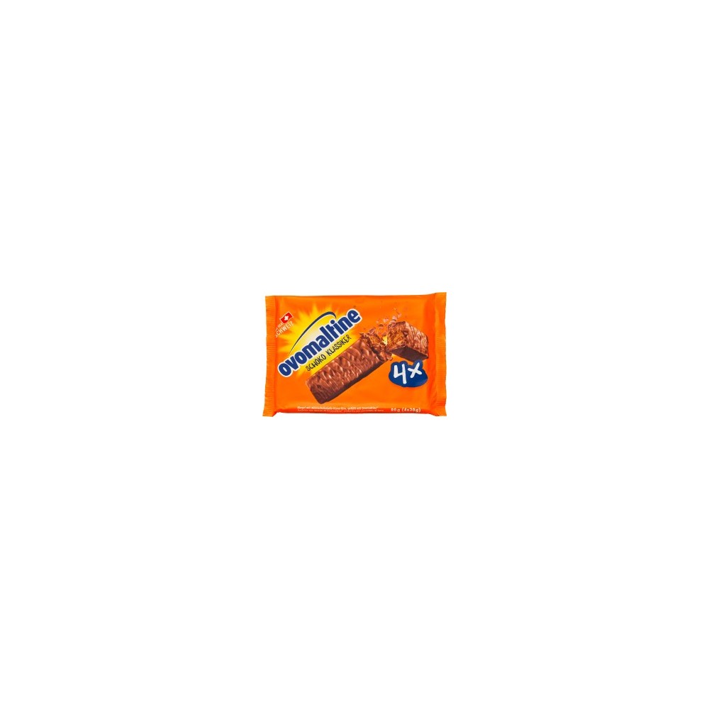 Ovomaltine Chocolate bar, chocolate classic (4 x 20g), 80 g