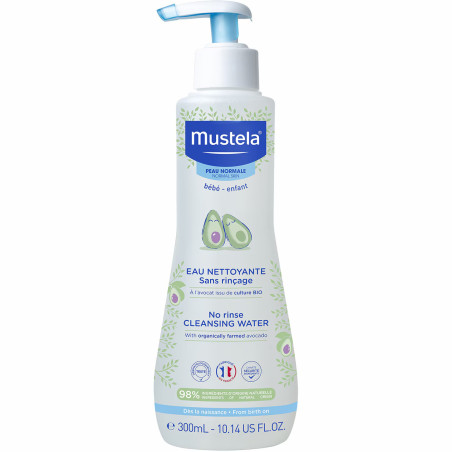 Mustela, No Rinse, Avocado, Soften, Cleansing Water, For Face, Body & Diaper Area, 300 ml