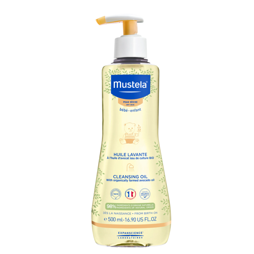 Mustela, Cleansing Oil, Avocado Oil, Nourishing, Shower Oil, For Dry Skin, 500 ml