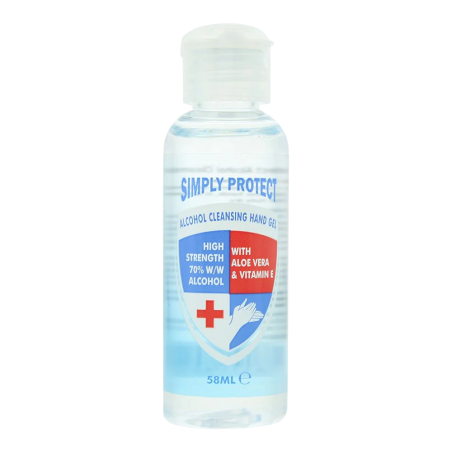 Simply Protect, Simply Protect, Alcohol, Anti-Bacterial, Hand Gel, 58 ml