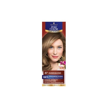 Poly cream hair color Hair color dark blonde 37, 1 pc