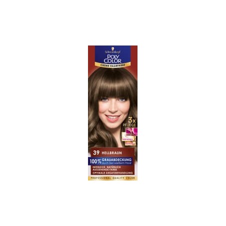 Poly cream hair color Hair color light brown 39, 1 pc